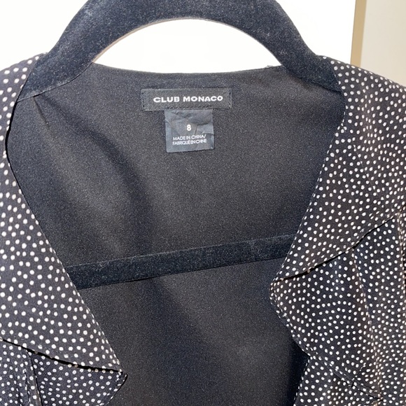 Club Monaco Wrap Polka Dot Dress - Picture 4 of 5